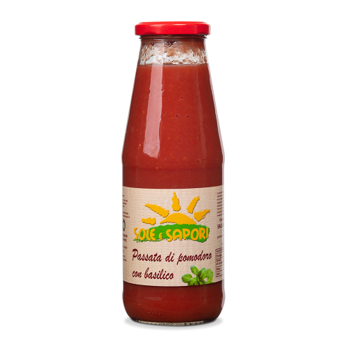 Passata di pomodoro con basilico di San Bartolomeo