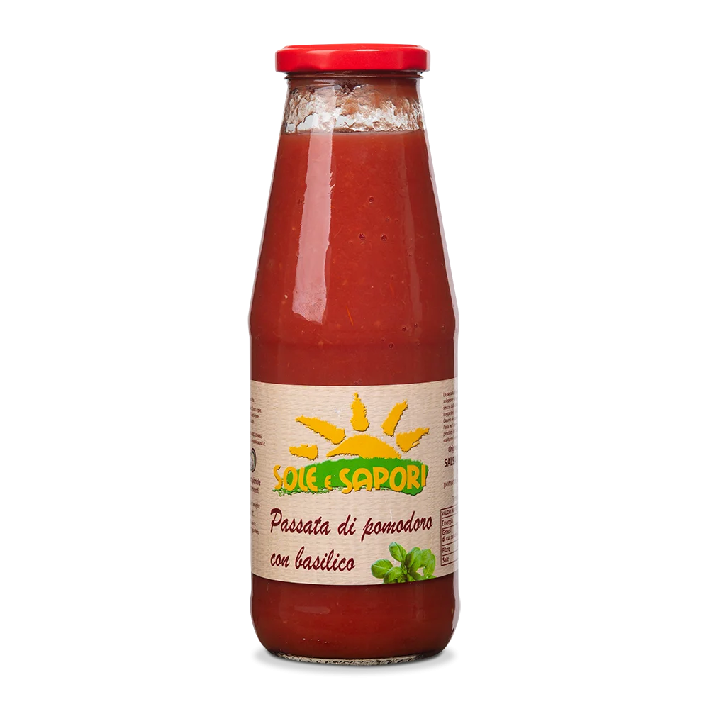 Passata di pomodoro con basilico di San Bartolomeo