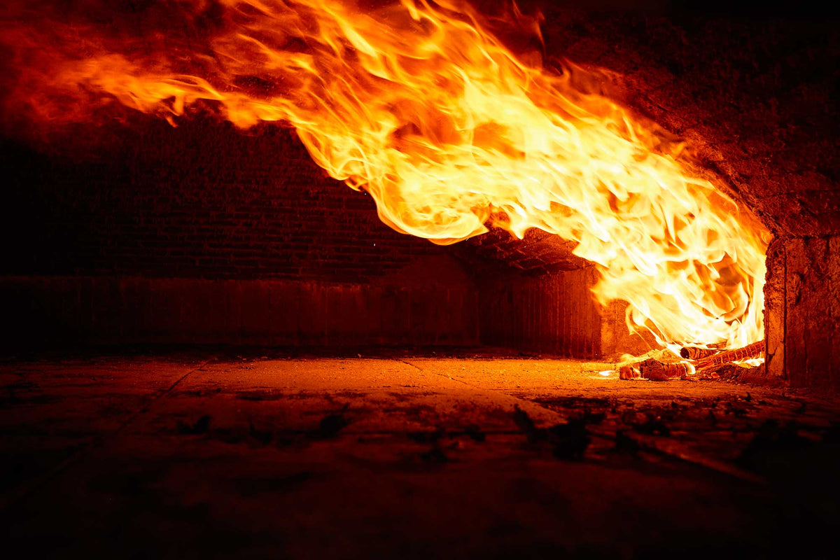Il forno a legna del laboratorio Cinque Sensi.